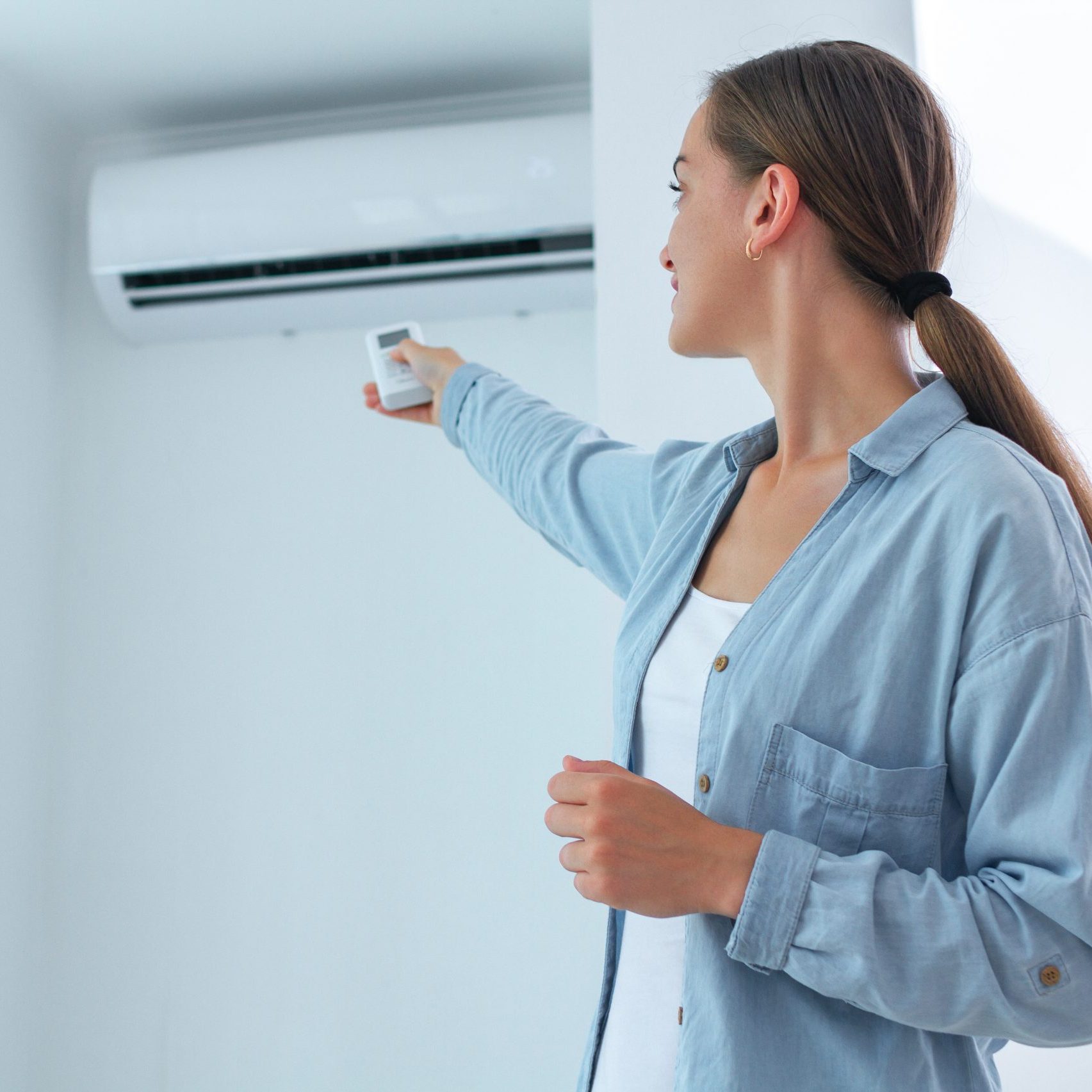 Klimaanlage zur Regulierung der Raumtemperatur im Wohnbereich